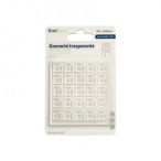 KMT Padlóvédő szilikon öntapadós 10x10mm 25db/csomag