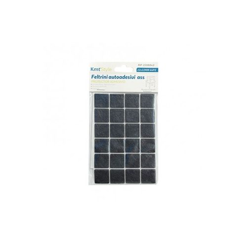 KMT Padlóvédő bútorfilc öntapadós 22x22mm 44db/csomag