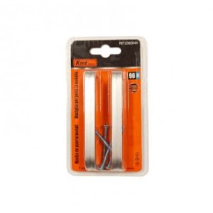 KMT Fiókfogantyú ezüst 96mm 2db/csomag, csavarokkal