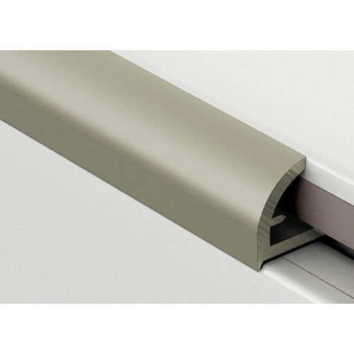 Íves élvédő alu 8mm eloxált matt olíva 451082504