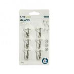   KMT Kabát/táska akasztó kétágú fekete 2db/csomag kis csavarokkal