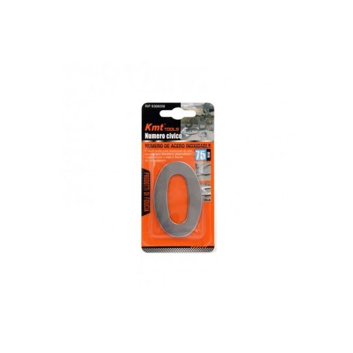 KMT Házszám 0-ás fém, öntapadós 75mm