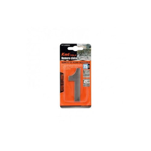 KMT Házszám 1-es fém, öntapadós 75mm