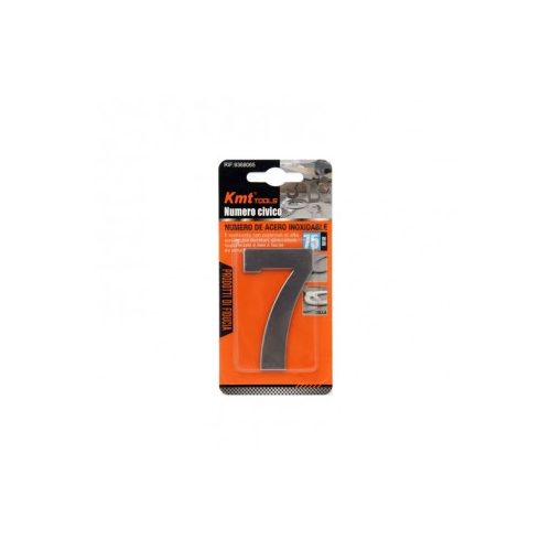KMT Házszám 7-es fém, öntapadós 75mm