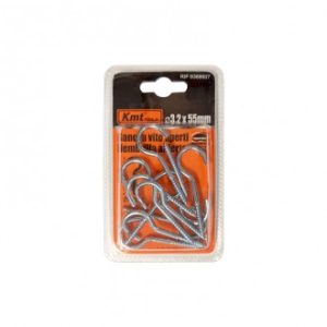 KMT Függesztőkampó csavaros 3,2x55mm 8db/csomag