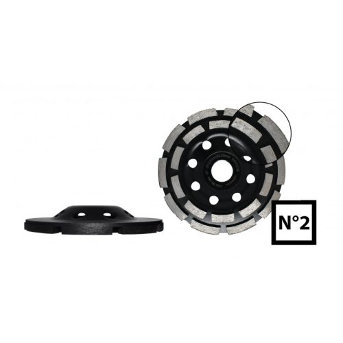 Abraboro Gyémántszemcsés Betoncsiszoló 125x22,23 (No.2) (050712522002)