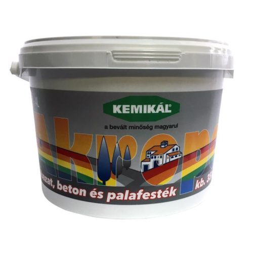 KEMIKÁL Akropol 5kg/4 l lábazat és palafesték, piros