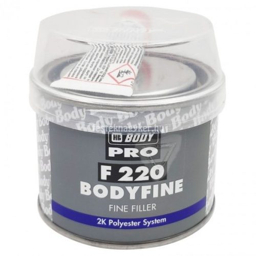 Body 220 fine PE finomkitt 1kg, fehér