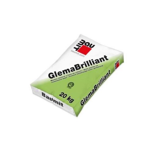 Baumit GlemaBrilliant kül- és beltéri vékonyglett fehér 0-3mm 20kg 60db/rkp.