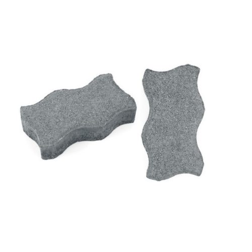 Hullám térkő szürke 6cm 22x11x6 40db/m2, 400db/raklap