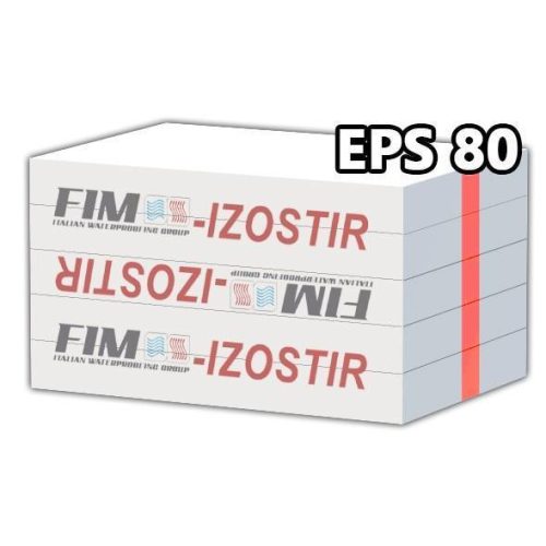 FIM-ISOSTIR EPS80 2cm homlokzati polisztirol 1000x500mm (15m2/30 tábla/csomag) (360m2/#)