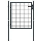   Kínai kapu RAL 7016 szürke 1500x1000/50x50mm osztással,60mm-es köroszloppal, kilincs+zár