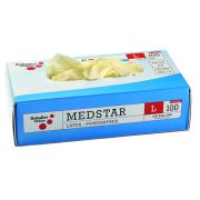 49054 Schuller Medstar egyszer használatos latex kesztyű, púdermentes XL/10