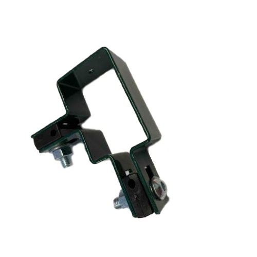 PVC-s sarok táblás kerítés rögzítő bilincs 60x40mm-es oszlophoz RAL 7016 antracitszürke