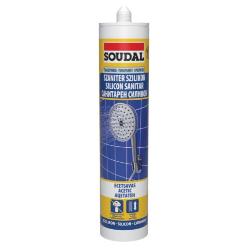Soudal ecetsavas szaniter szilikon fehér 300ml
