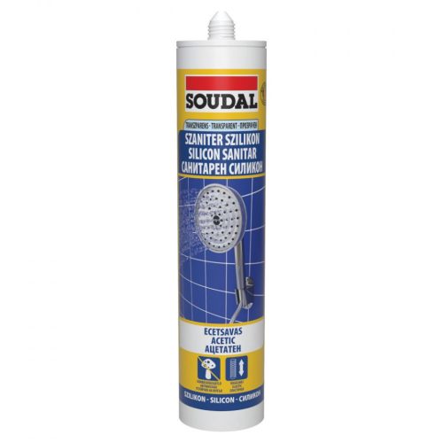 Soudal ecetsavas szaniter szilikon transparens 300ml