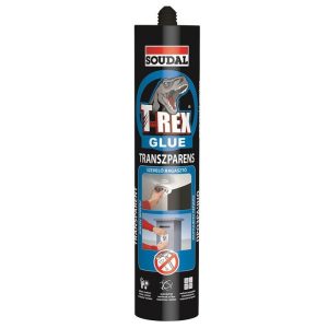 Soudal T-Rex Glue (kék) transzparens szerelő ragasztó 310 g