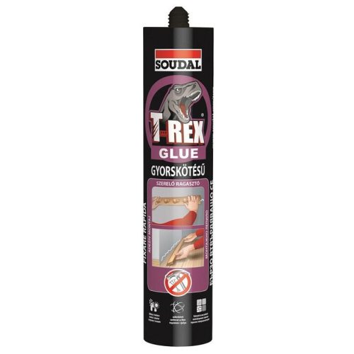 Soudal T-Rex Glue (lila) gyorskötésű szerelőragasztő 380g