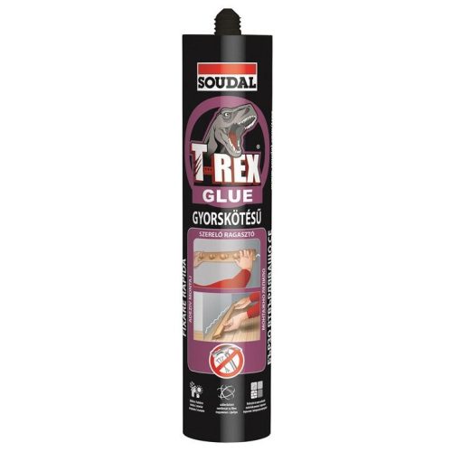 Soudal T-Rex Glue (lila) gyorskötésű szerelőragasztő 380g