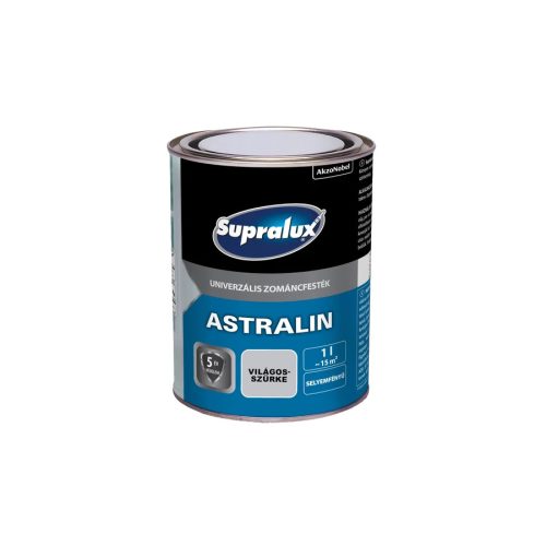 Supralux Astralin Univerzális zománcfesték SF világosszürke 1 l