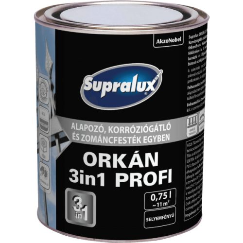 Supralux Orkán csatorna és fémfesték sötétszürke 0,75 l