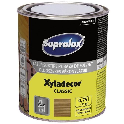 Supralux Xyladecor Classic Vékonylazúr Antik Tölgy 0,75 l
