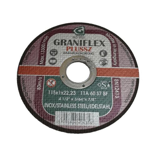 Graniflex Vágókorong Inox 115x1x22,23