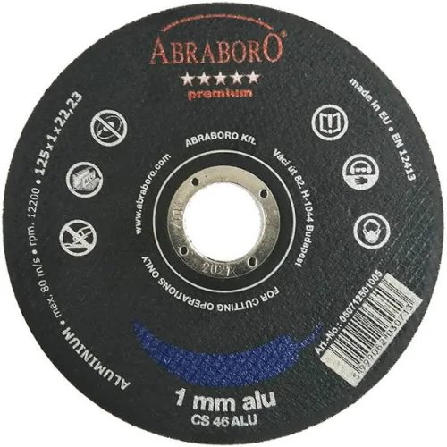 Abraboro Chili Alumínium Vágókorong 125x1x22,23 (050712501005)