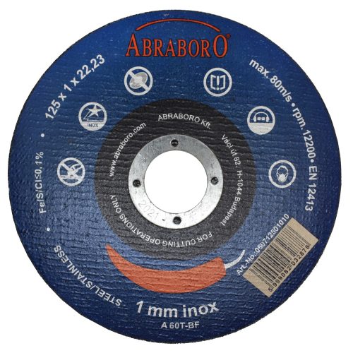 Abraboro Chili Inox Blue Edition Vágókorong 125x1 (10db/csomag)