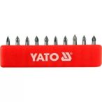 YATO Bit készlet PH0 10db-os YT-0473