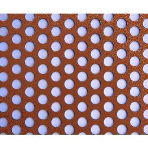 Ammor Perforált lemez 1250x2000x0,5 RAL8004 Cserépvörös